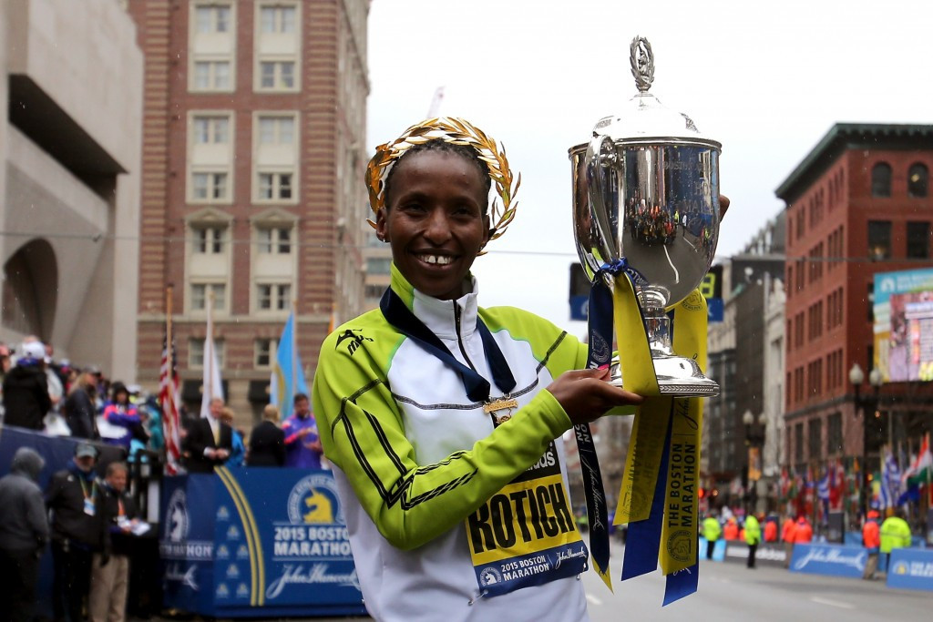 Kenya's Caroline Rotich will be looking to defend her title in Boston