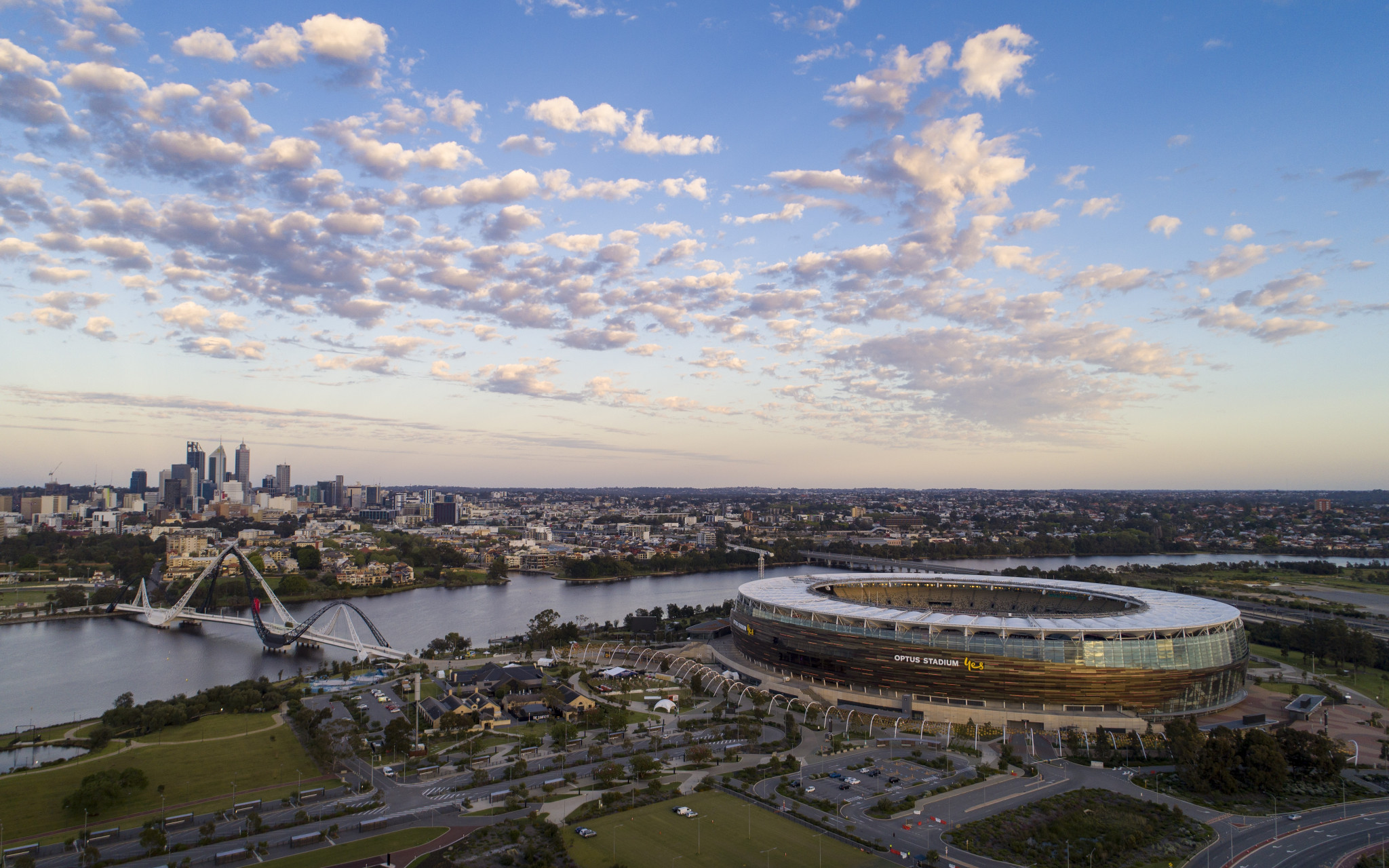 Optus Stadium is set to stage Australia's Paris 2024 qualifying match against the Philippines ©Getty Images
