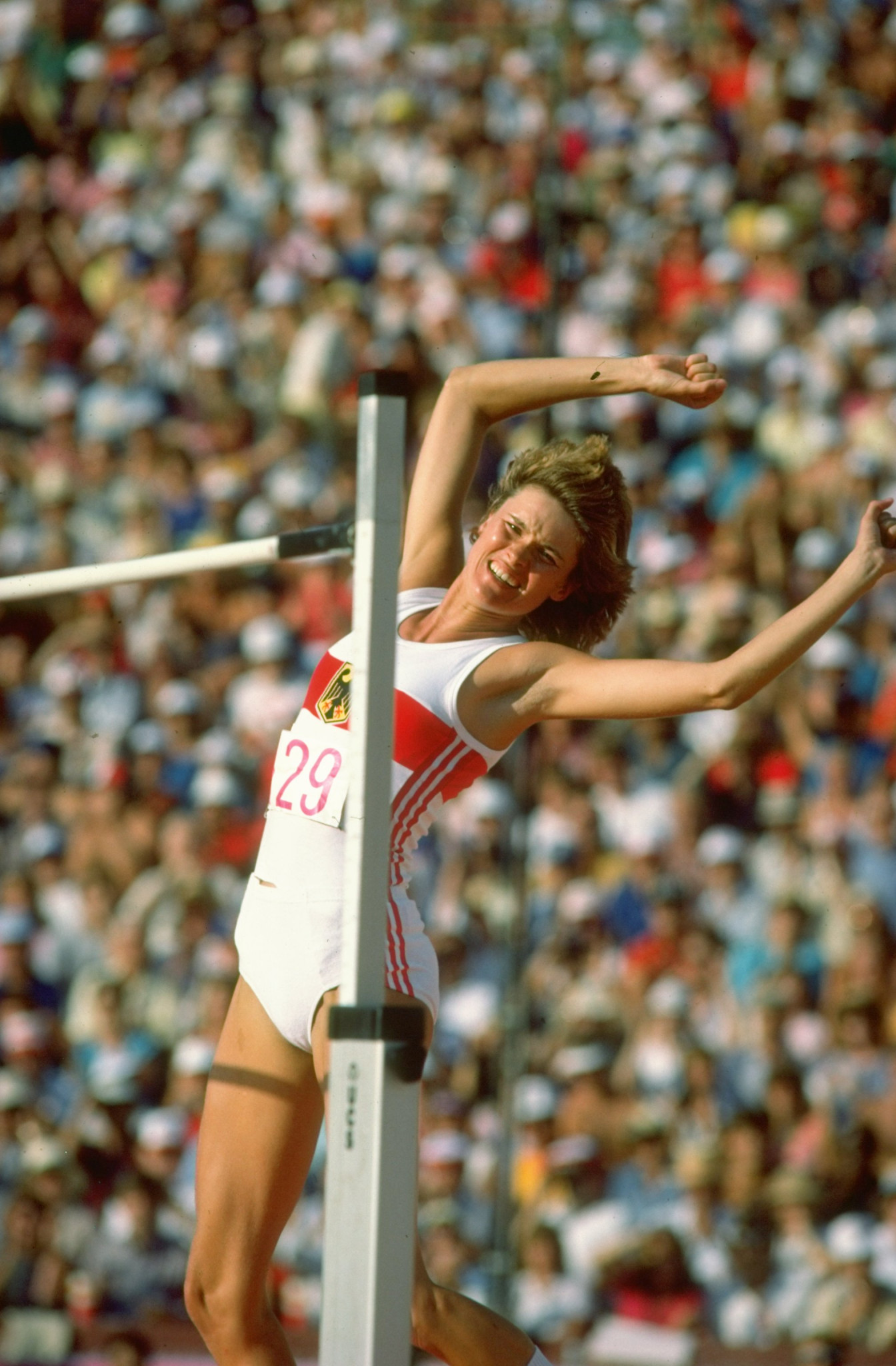 Germany finished second on the athletics medals table the last time Los Angeles hosted the Olympics in 1984, with its four gold medallists including Ulrike Meyfarth in the high jump ©Getty Images