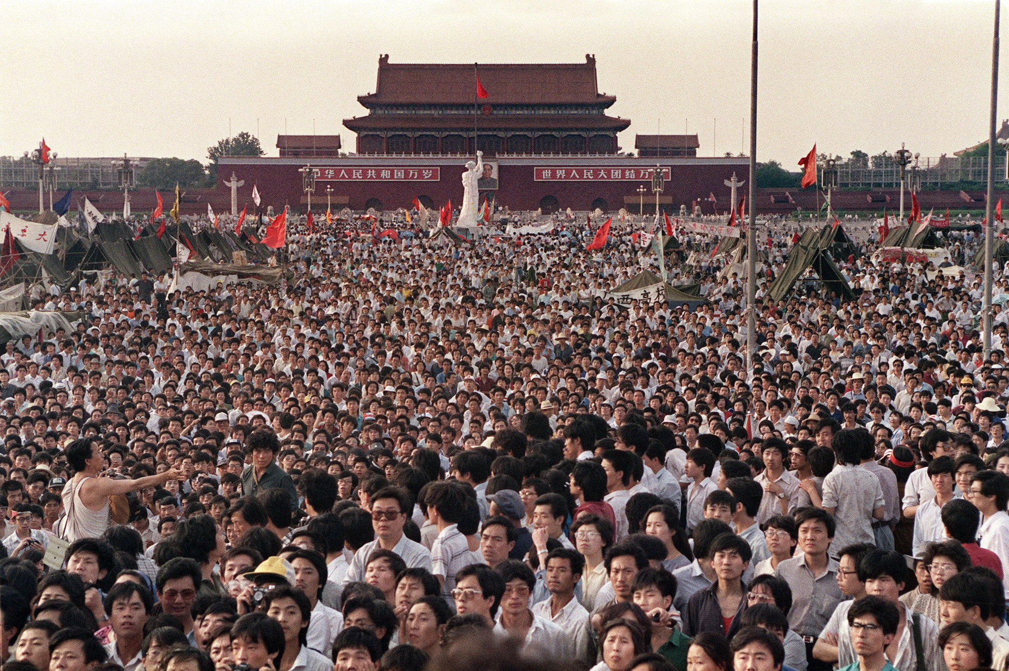 Many were uneasy at the prospect of awarding the 2000 Olympics to Beijing so soon after the brutal repression of student protests in Tiananmen Square ©Getty Images