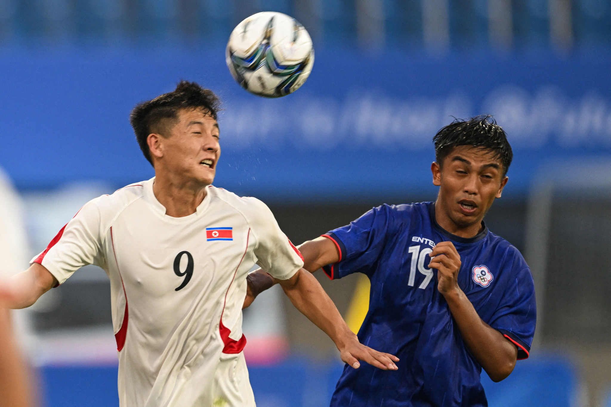 Ri Jo-guk scored the first of North Korea's two goals in the victory over Chinese Taipei ©Getty Images