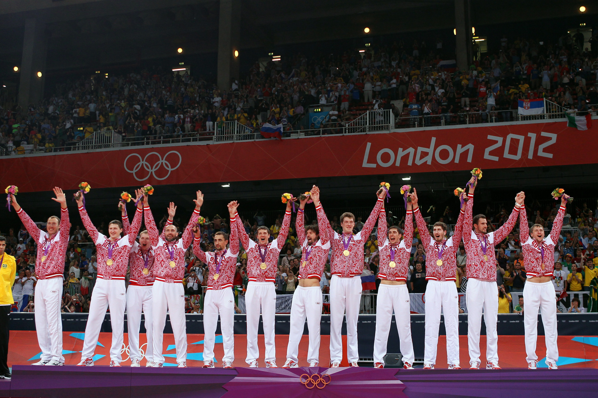 Four members of Russia's London 2012 Olympic volleyball gold medal-winning squad contributed to the collection fund to support the war in Ukraine ©Getty Images