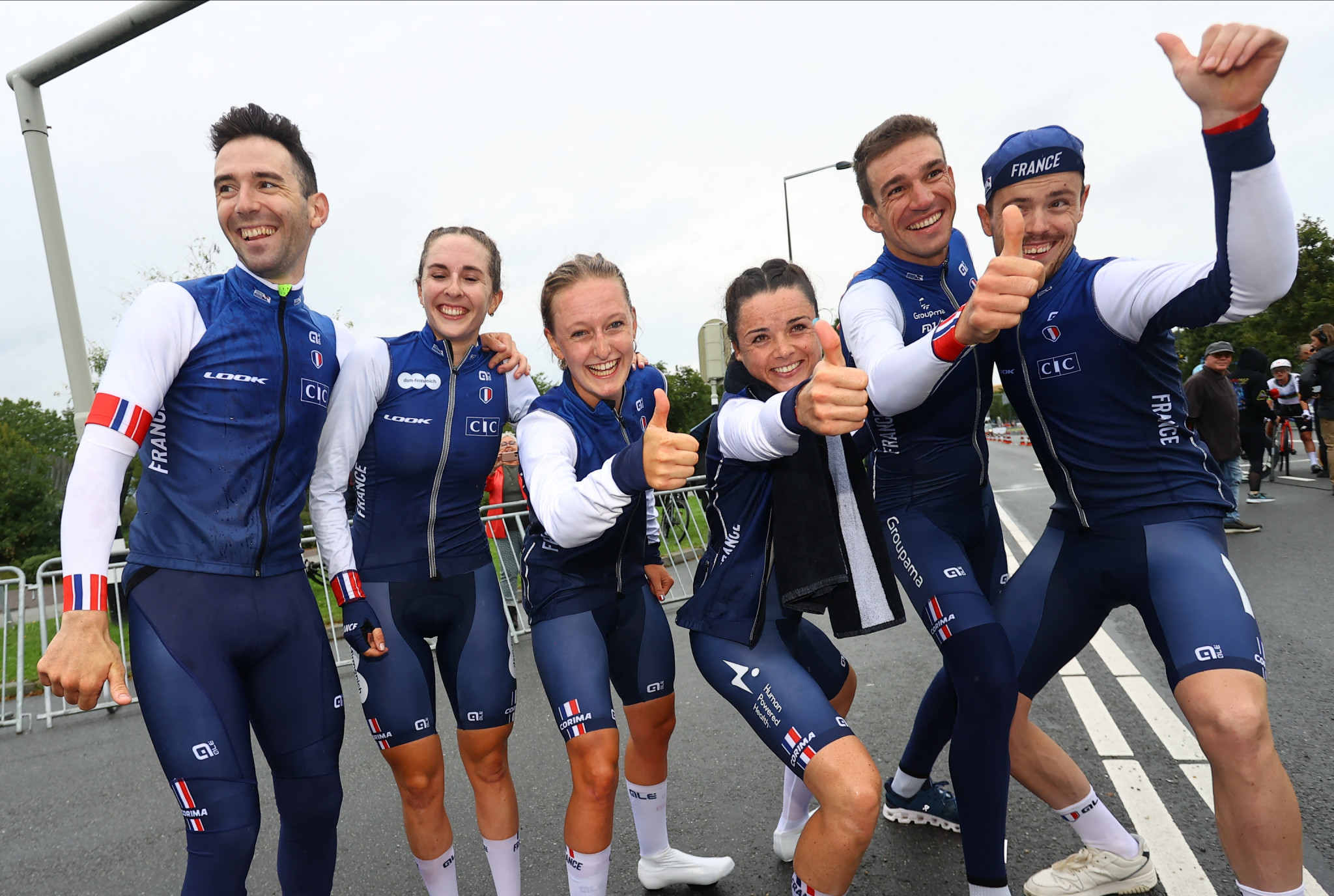 France edge Italy for mixed team relay gold at UEC Road European Championships