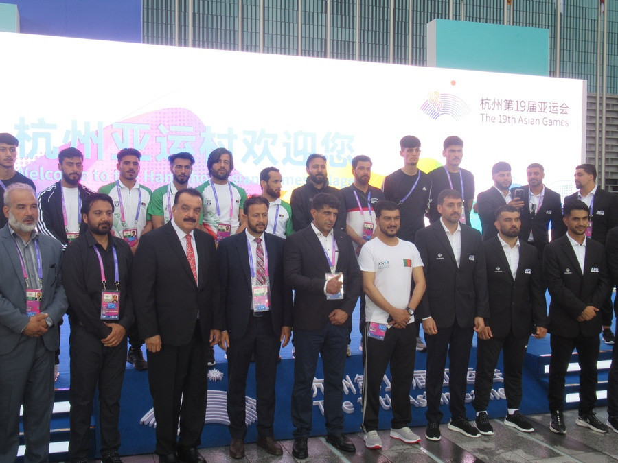 Afghanistan's men arrived separately to the Hangzhou 2022 Asian Games as the 17 women are set to travel from abroad ©OCA