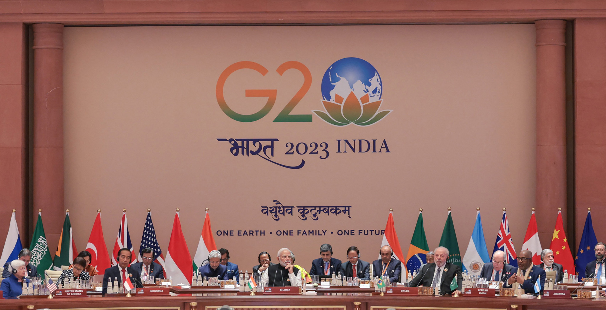 Narendra Modi praised ground level functionaries for a successful G20 summit hosted by his Government ©Getty Images