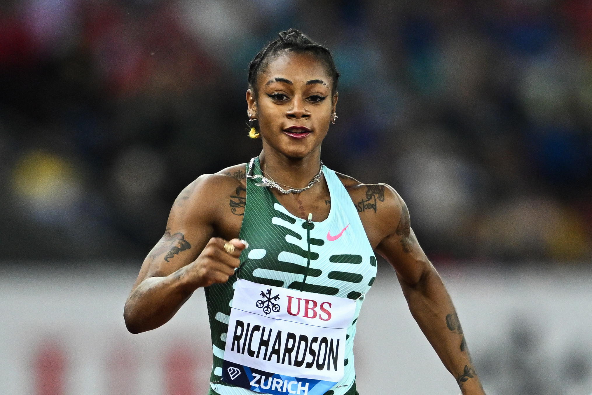 American sprinter Sha'Carri Richardson's absence from Tokyo 2020 for a positive cannabis test prompted debate over the drug's status within sport, but it remains prohibited in-competition by WADA ©Getty Images