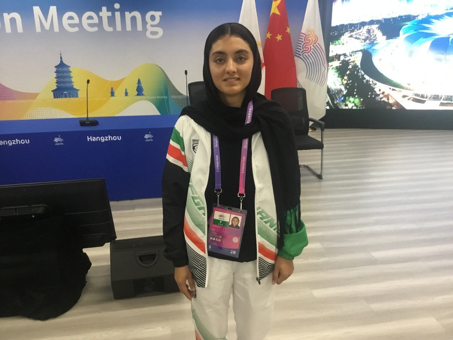 Kimia Yousofi called on IOC President Thomas Bach to offer support for Afghan sportswomen ©OCA