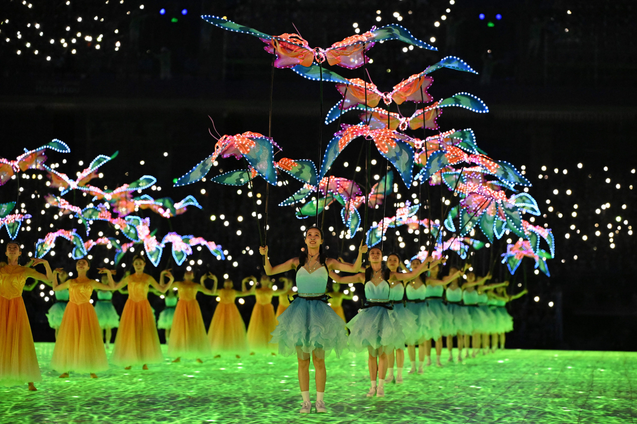The Opening Ceremony was filled with colour and beautiful costumes to the delight of spectators ©Getty Images