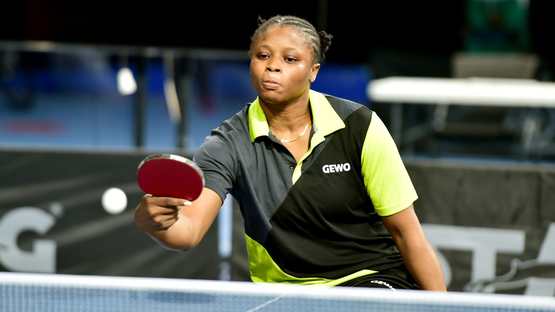 Ifechunkude Ikpeoyi pipped compatriot Chinenye Obiora in the women's singles class 4-5 ©African Table Tennis Federation
