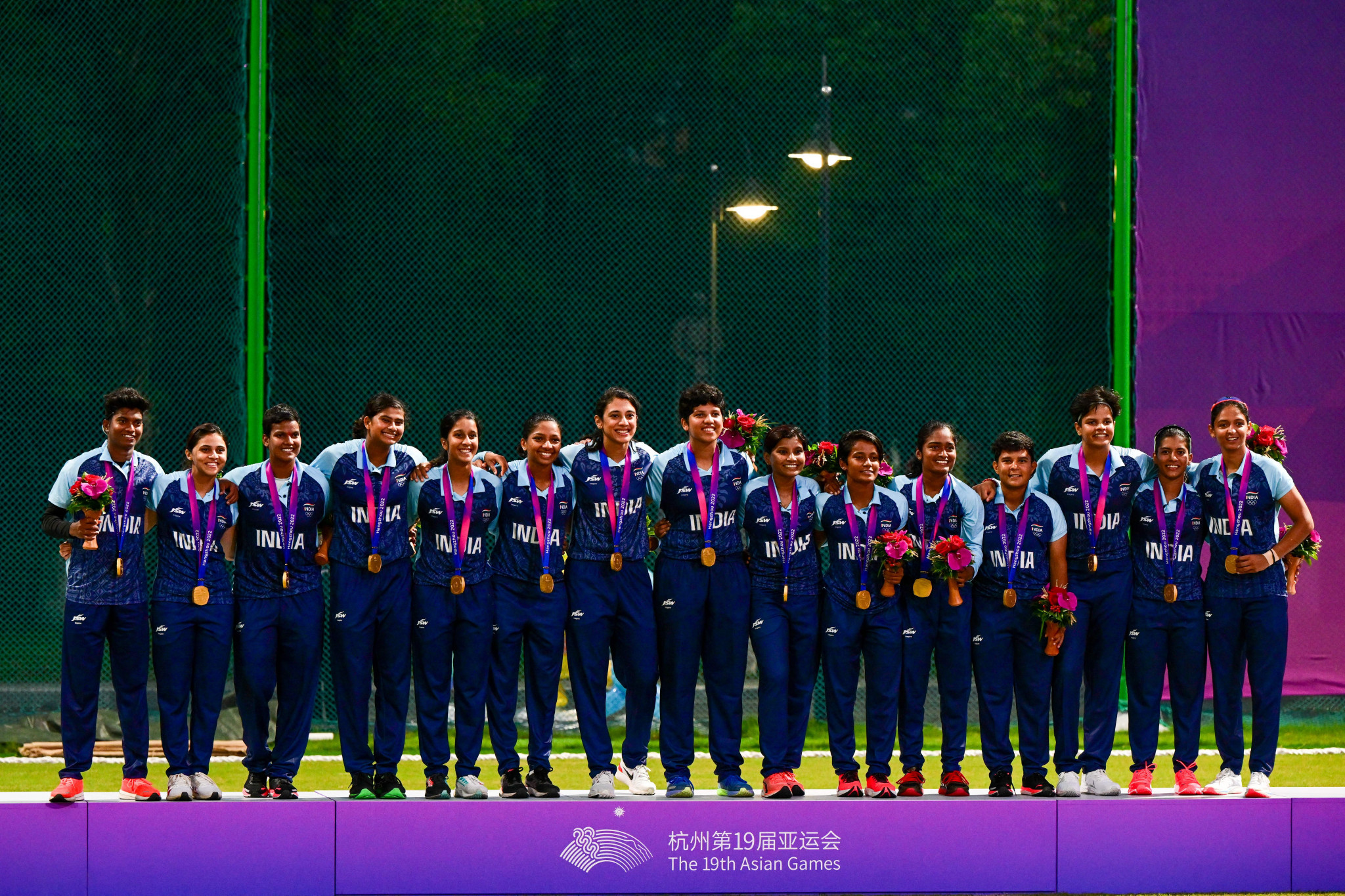 India won a first Asian Games gold medal in cricket in Hangzhou yesterday ©Getty Images