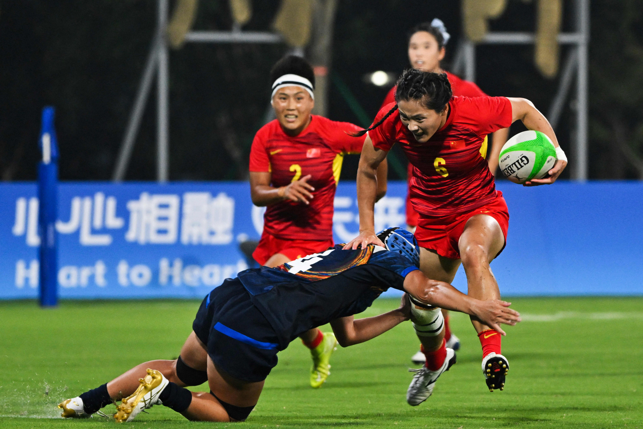 China beat Japan 22-21 in a sensational women's rugby sevens final but almost let it slip after leading 22-0 at half-time ©Getty Images