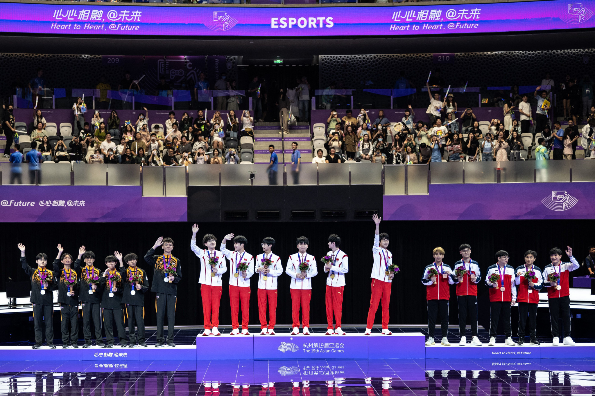 The hosts won the first ever official Asian Games esports gold medal with an Arena of Valor victory against Malaysia ©Getty Images