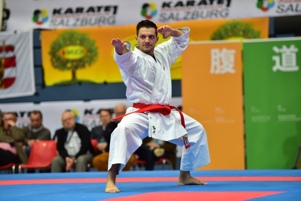 Antonio Diaz of Venezuela was the surprise winner of the men's kata event