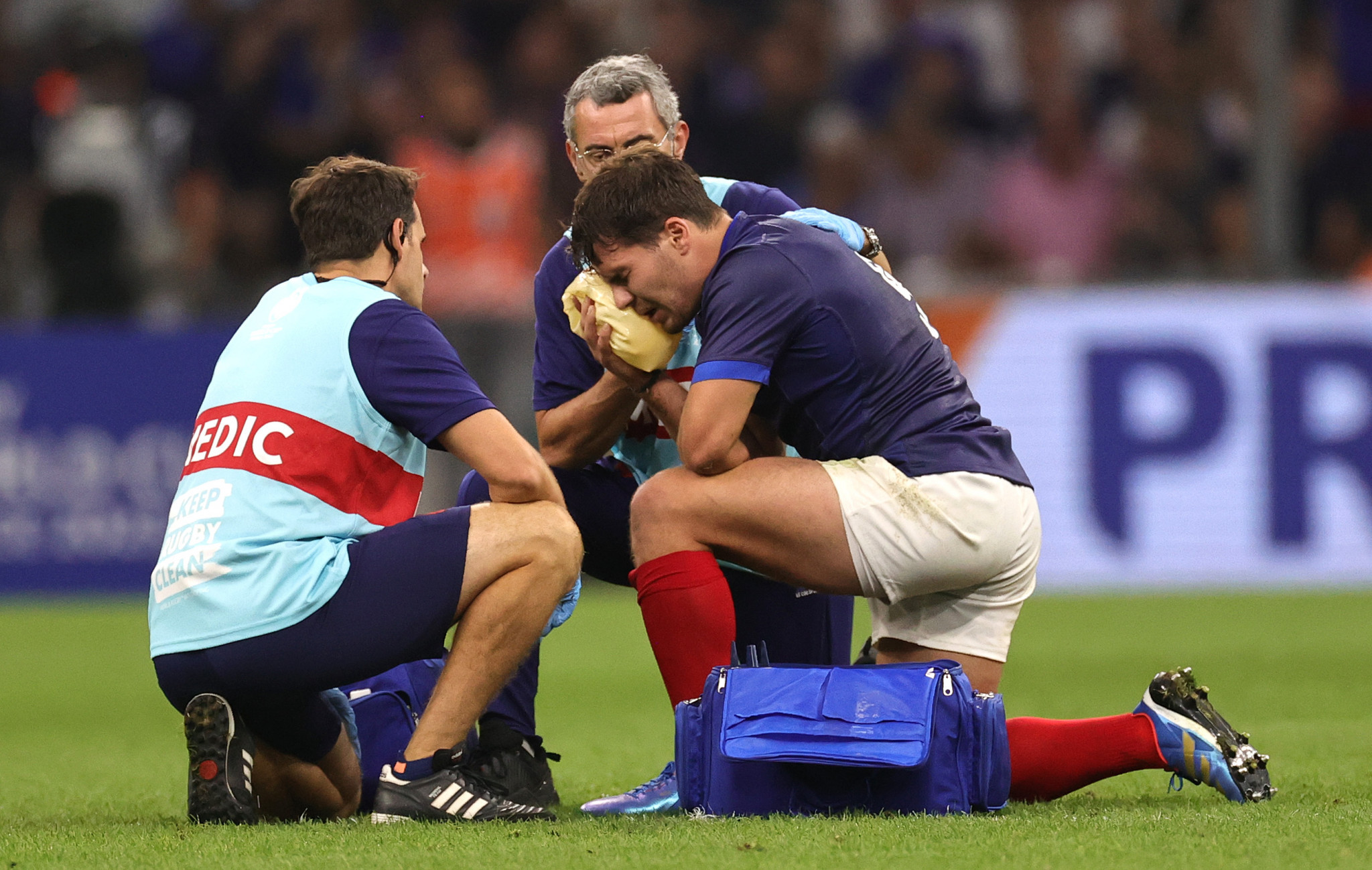 Deysel banned after tackle which broke French captain Dupont's cheekbone at Rugby World Cup