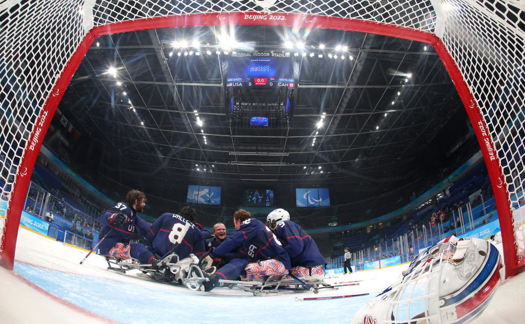 The US Para-ice hockey team won the Team honour at the inaugural Para Sport Awards in Bahrain, with team member Declan Farmer winning the individual male winter sports award ©Getty Images