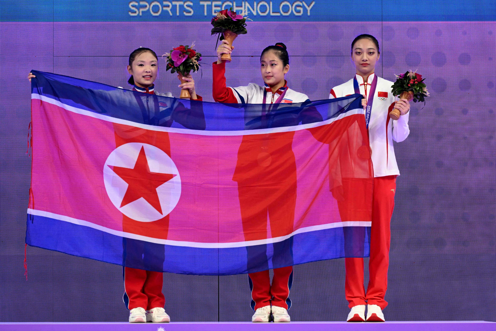OCA continue to ignore WADA warning as North Korean flag flown to mark three gold medals
