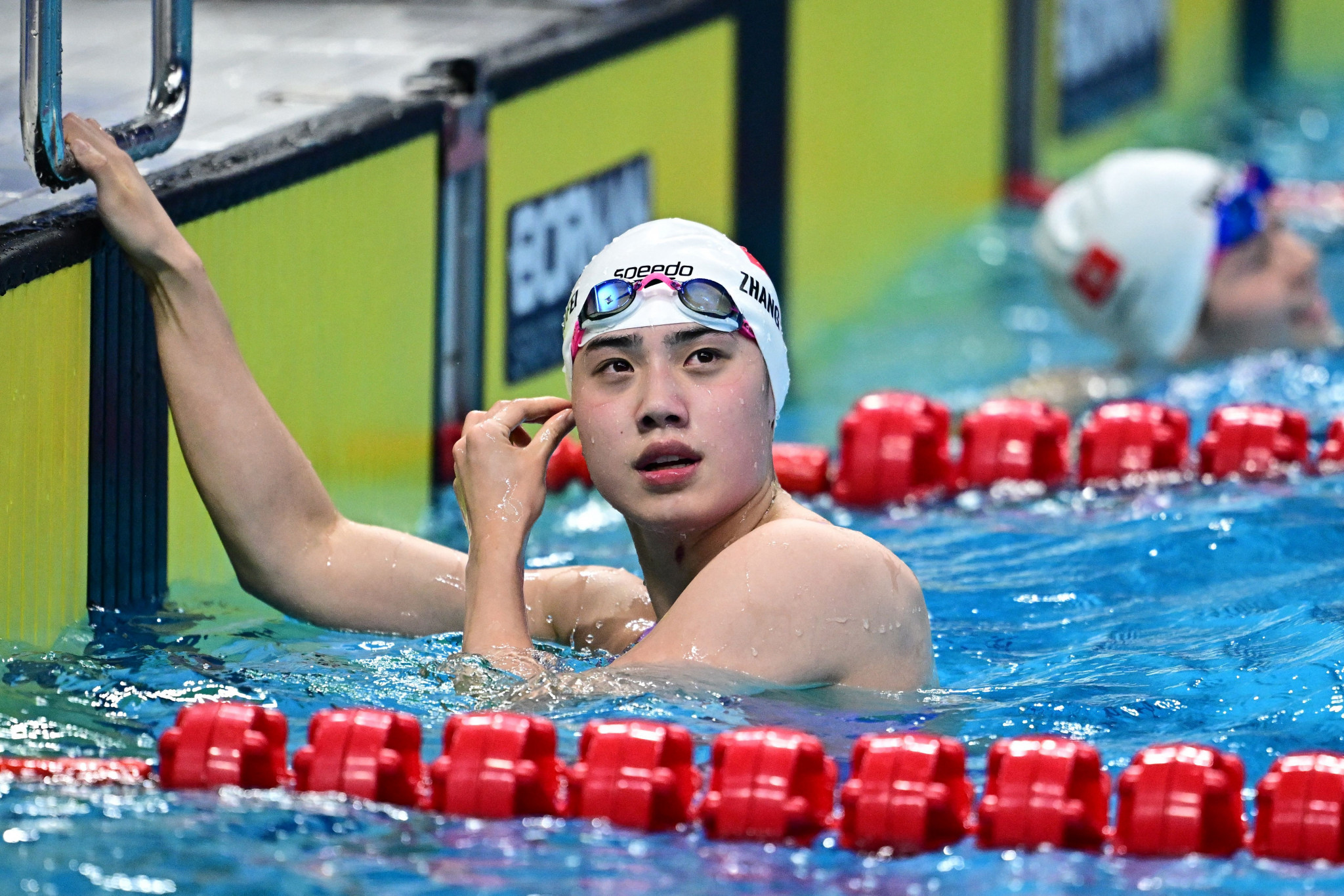Zhang Yufei has won five gold medals at Hangzhou 2022 after winning the women’s 50m freestyle title ©Getty Images