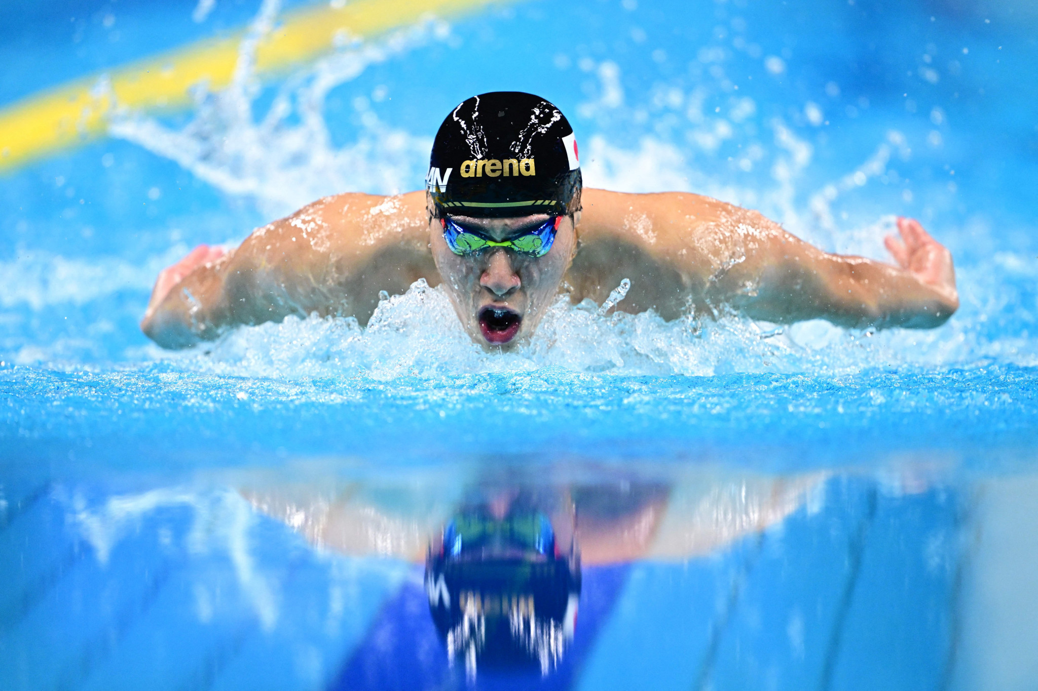 Japanese swimmer Tomoru Honda's 1:53.15 200m butterfly time was enough to seal the men's gold and break a 13-year-old world record ©Getty Images