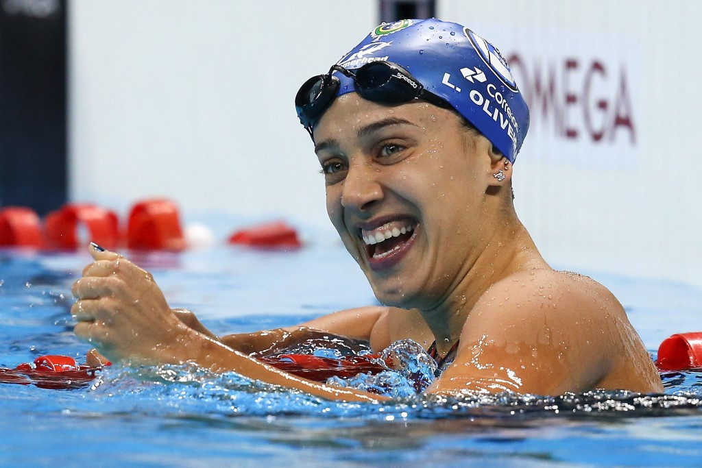 Larissa Oliveira triumphed in the women's 200m freestyle final