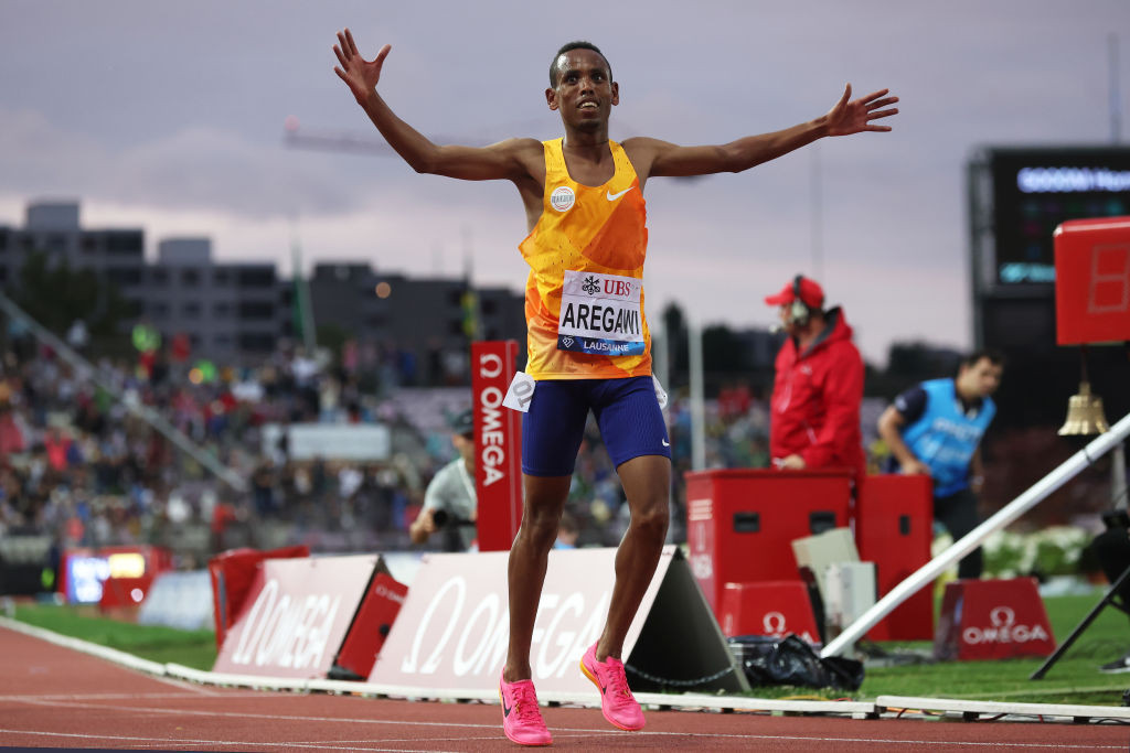 Berihu Aregawi, Ethiopia's world record holder for the men's 5km, will face a strong challenge from team-mate Yomif Kejelcha ©Getty Images