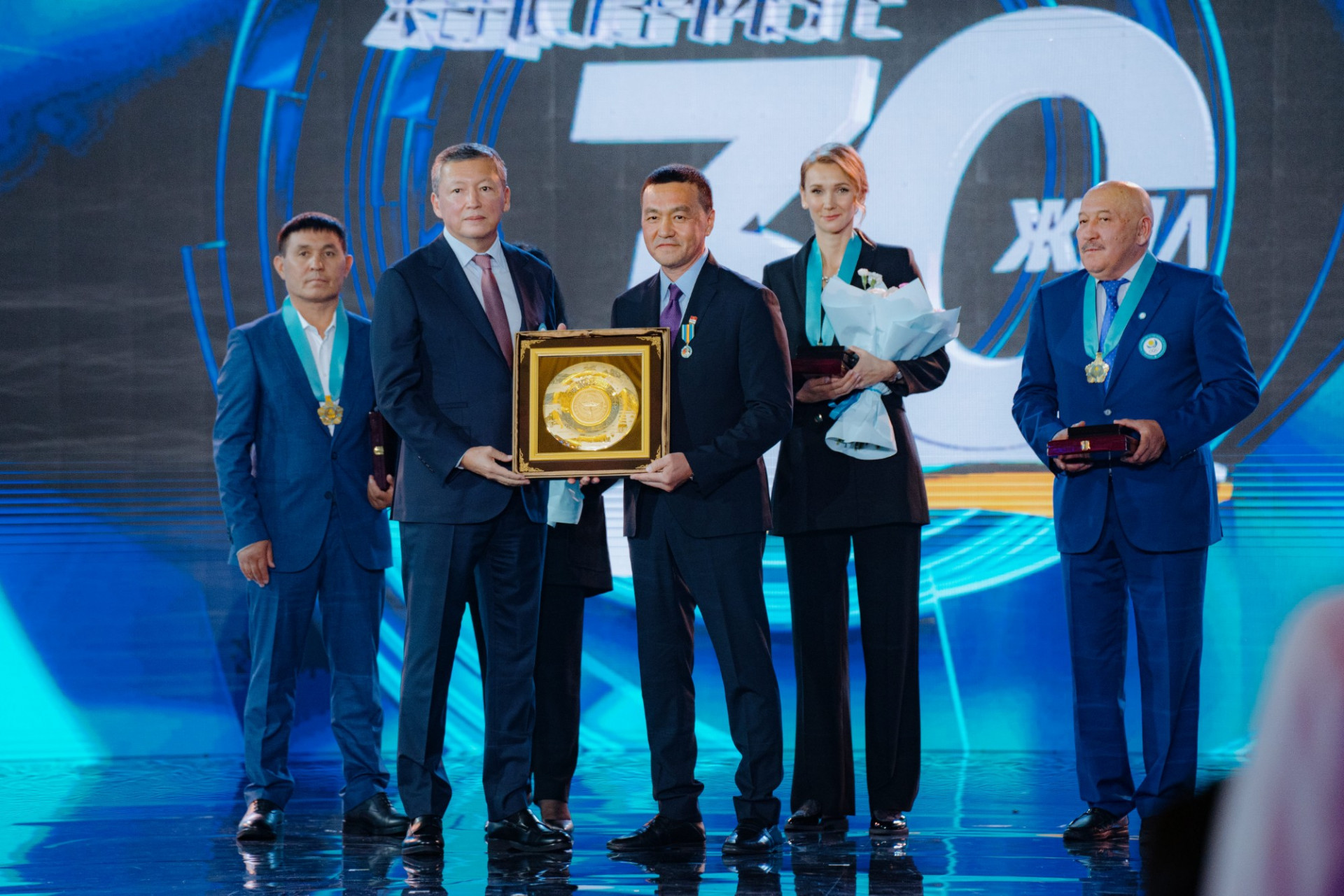  Olympic medallists and coaches were honoured as the National Olympic Committee of the Republic of Kazakhstan celebrated its 30-year anniversary this month ©HOK