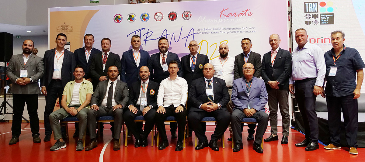 A meeting of the Balkan Karate Federation Executive Committee took place on the sidelines of the Balkan Karate Championships ©WKF
