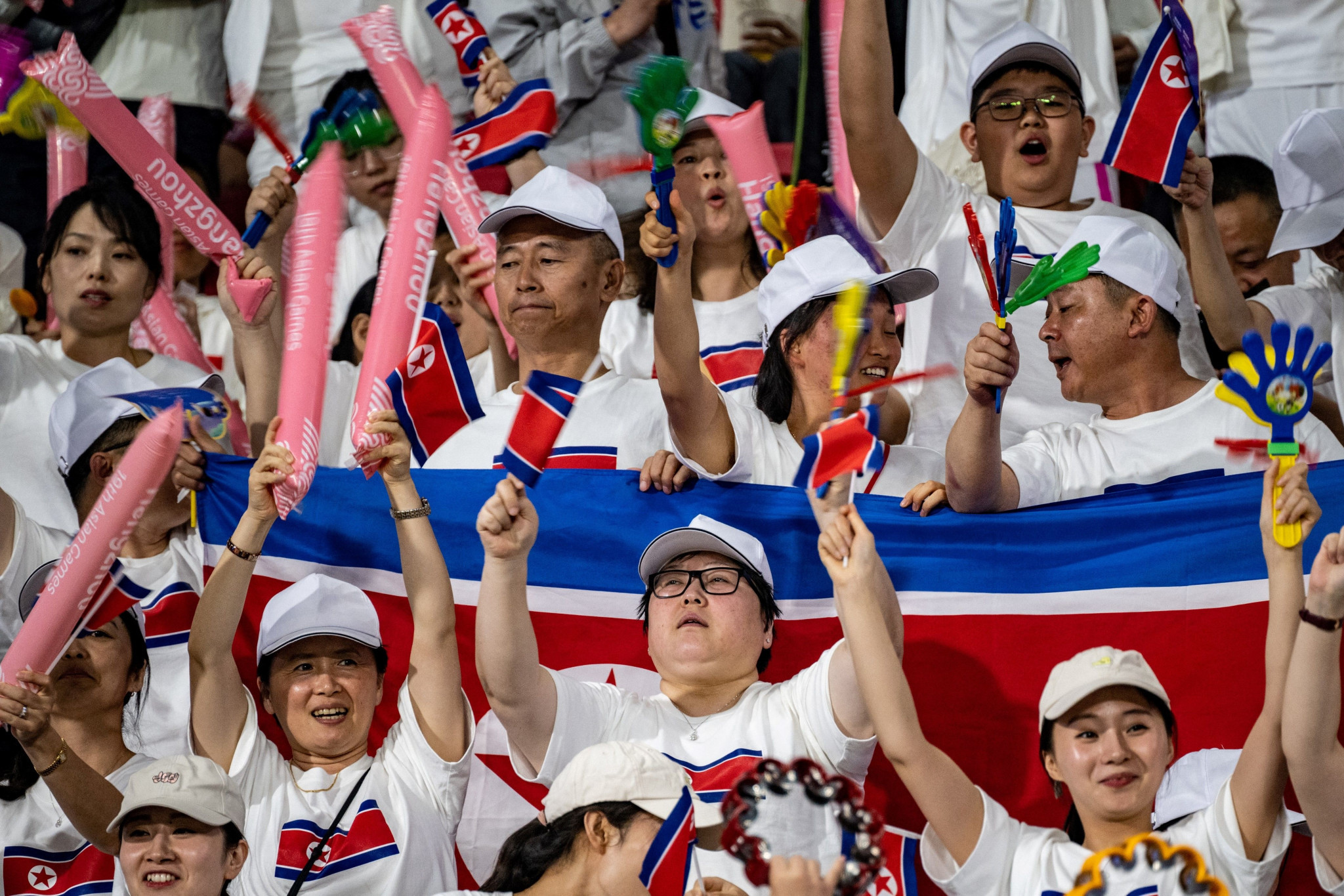 There are rumours that Chinese spectators are posing as North Korean fans at the Asian Games ©Getty Images
