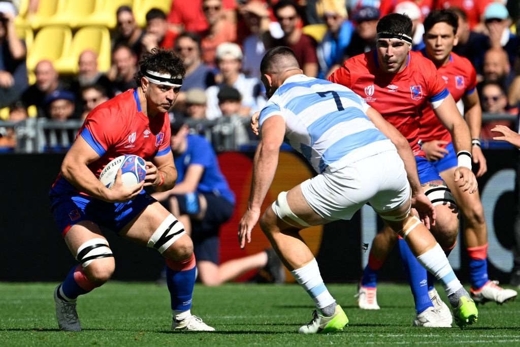 Chile's captain Martin Sigren, pictured facing Argentina in their meeting at the Rugby World Cup in France, has been named as an ambassador for the Pan American and Parapan American Games in Santiago later this year ©Getty Images