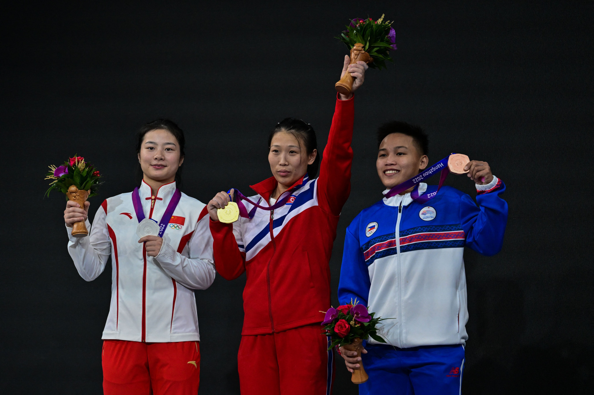 North Korea have won all four women's weightlifting events at Hangzhou 2022 so far  ©Getty Images