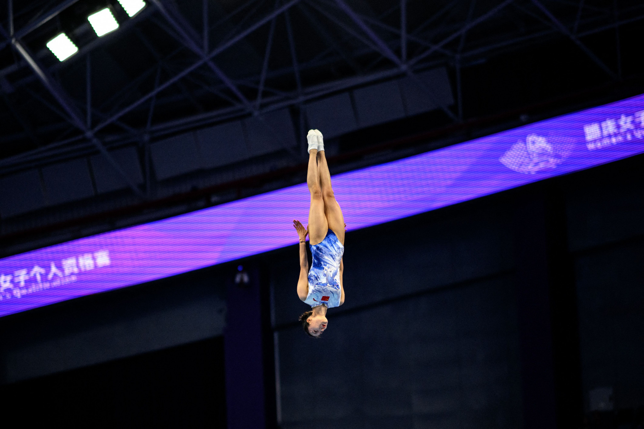 Reigning Olympic champion Zhu Xueying of China claimed the women's trampoline title ©Getty Images