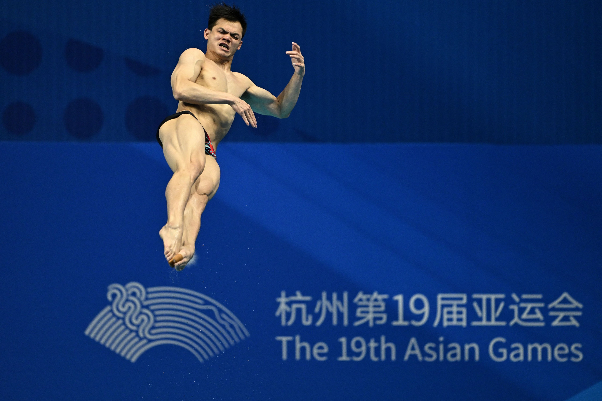China's Wang Zongyuan dominated the men's 1m springboard diving final by leading from start to finish for the gold medal ©Getty Images
