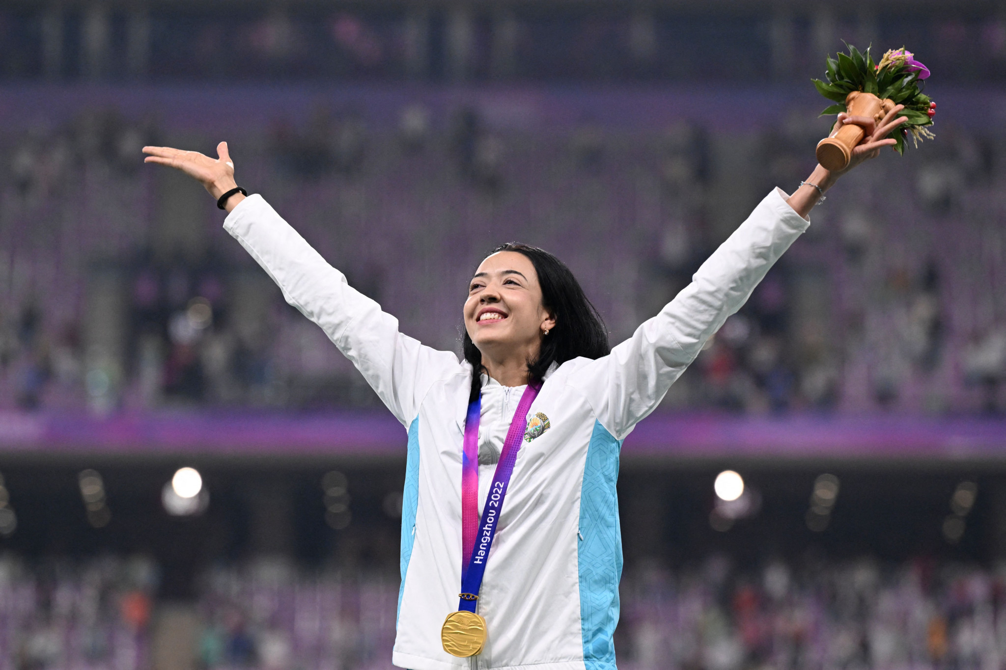 Uzbekistan's Safina Sadullayeva ended compatriot Svetlana Radzivil's reign as women's high jump champion after the latter won three consecutive Asian Games golds ©Getty Images