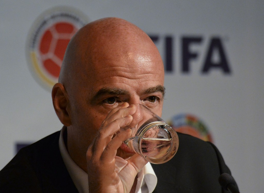 FIFA President Gianni Infantino was named in the Panama Papers concerning a broadcasting deal he signed off on during his time at UEFA but has denied he did anything wrong ©Getty Images