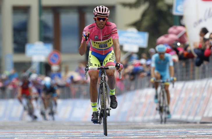 Alberto Contador lost ground today but has virtually guaranteed his overall victory ©AFP/Getty Images