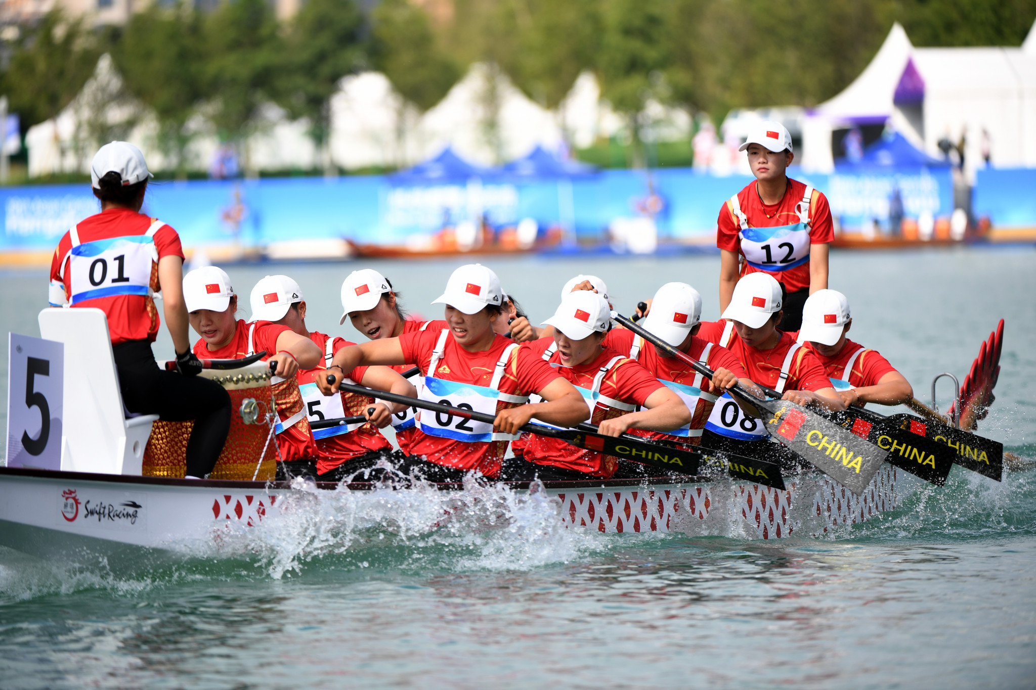 The host nation also won both gold medals in the dragon boat men's and women's sprint races today ©Hangzhou 2022