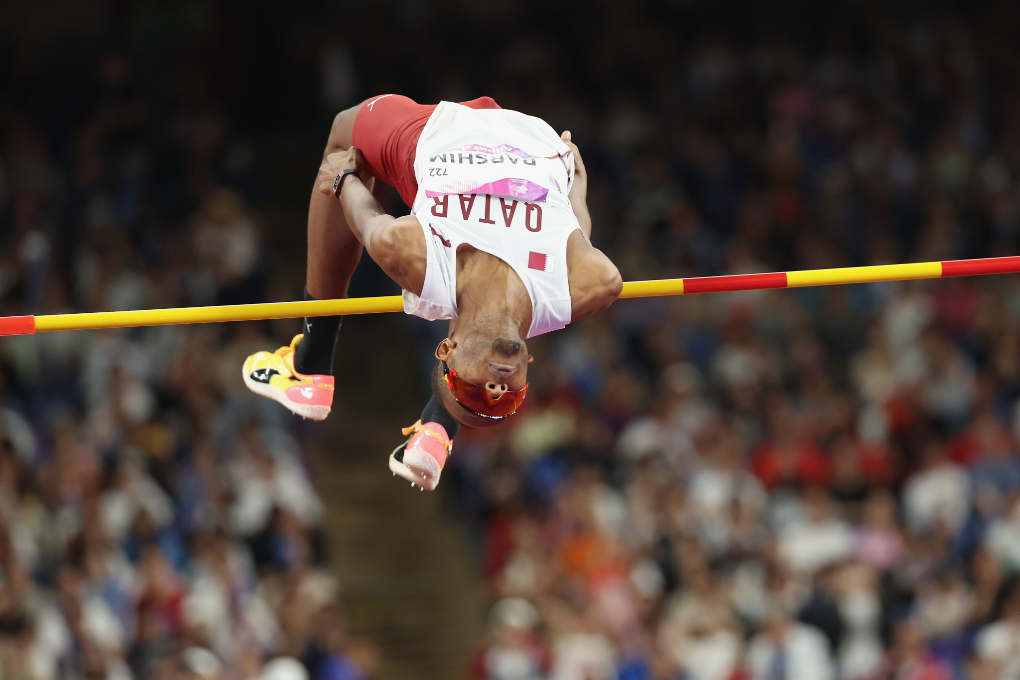 Qatari Mutaz Barshim broke the Asian Games men's high jump record to win the gold medal ©Getty Images