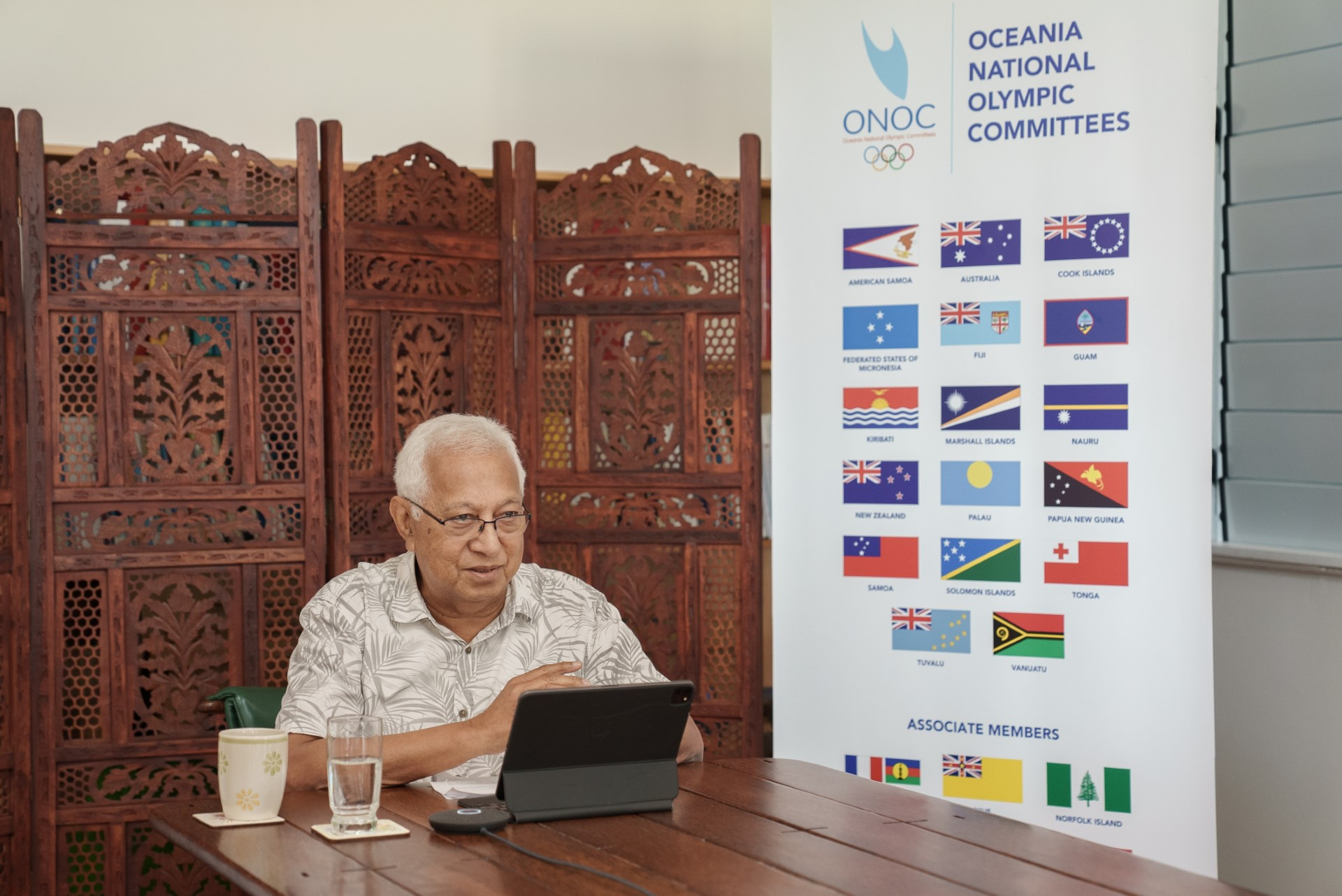 Oceania National Olympic Committee President Robin Mitchell has held talks with South East Queensland universities about working together before Brisbane 2032 ©ONOC 