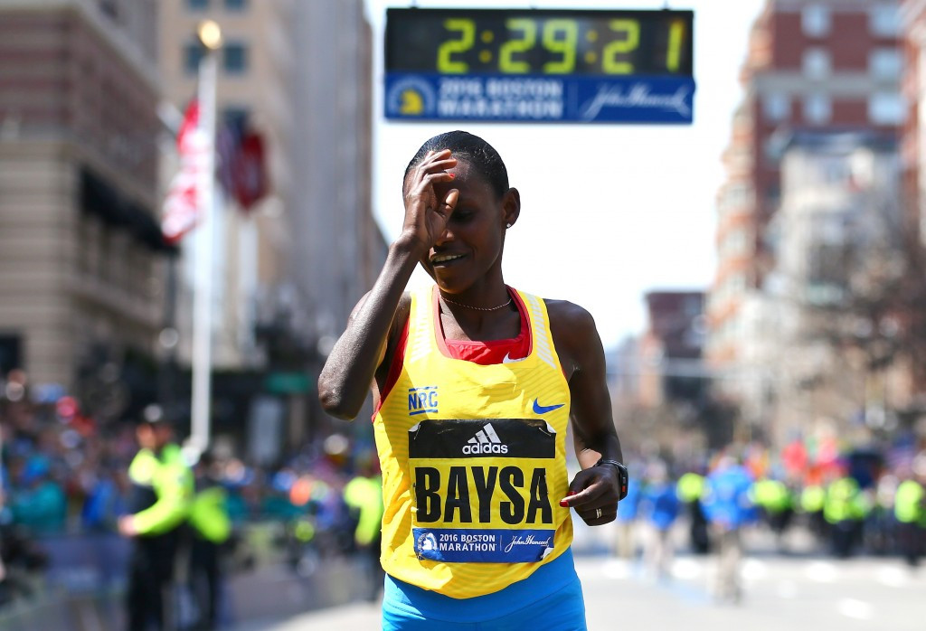 Atsede Baysa was the women's  champion in the American city