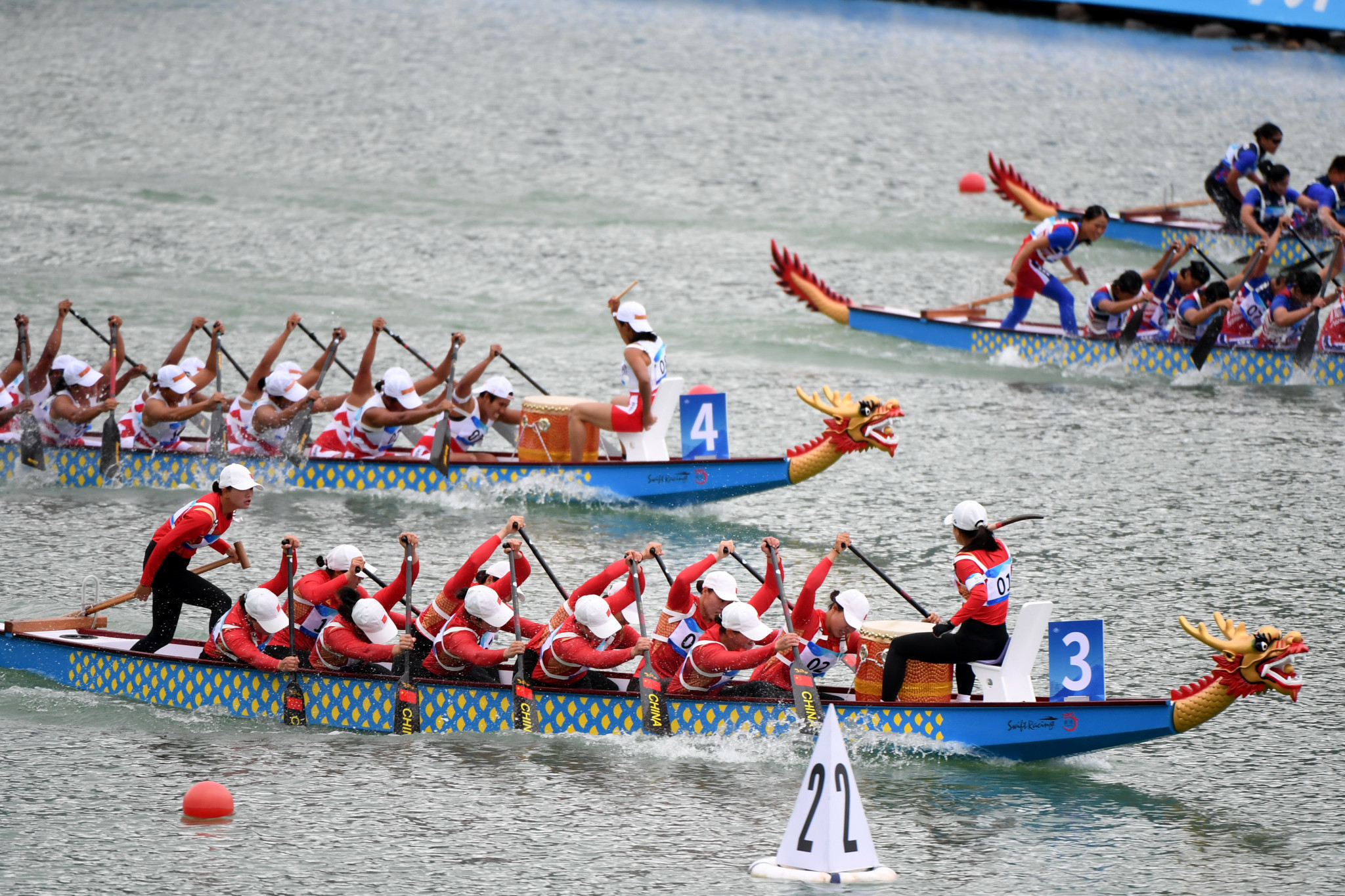China got revenge over Indonesia in the women's dragon boat final after the country's men had lost to them in the race prior ©Hangzhou 2022