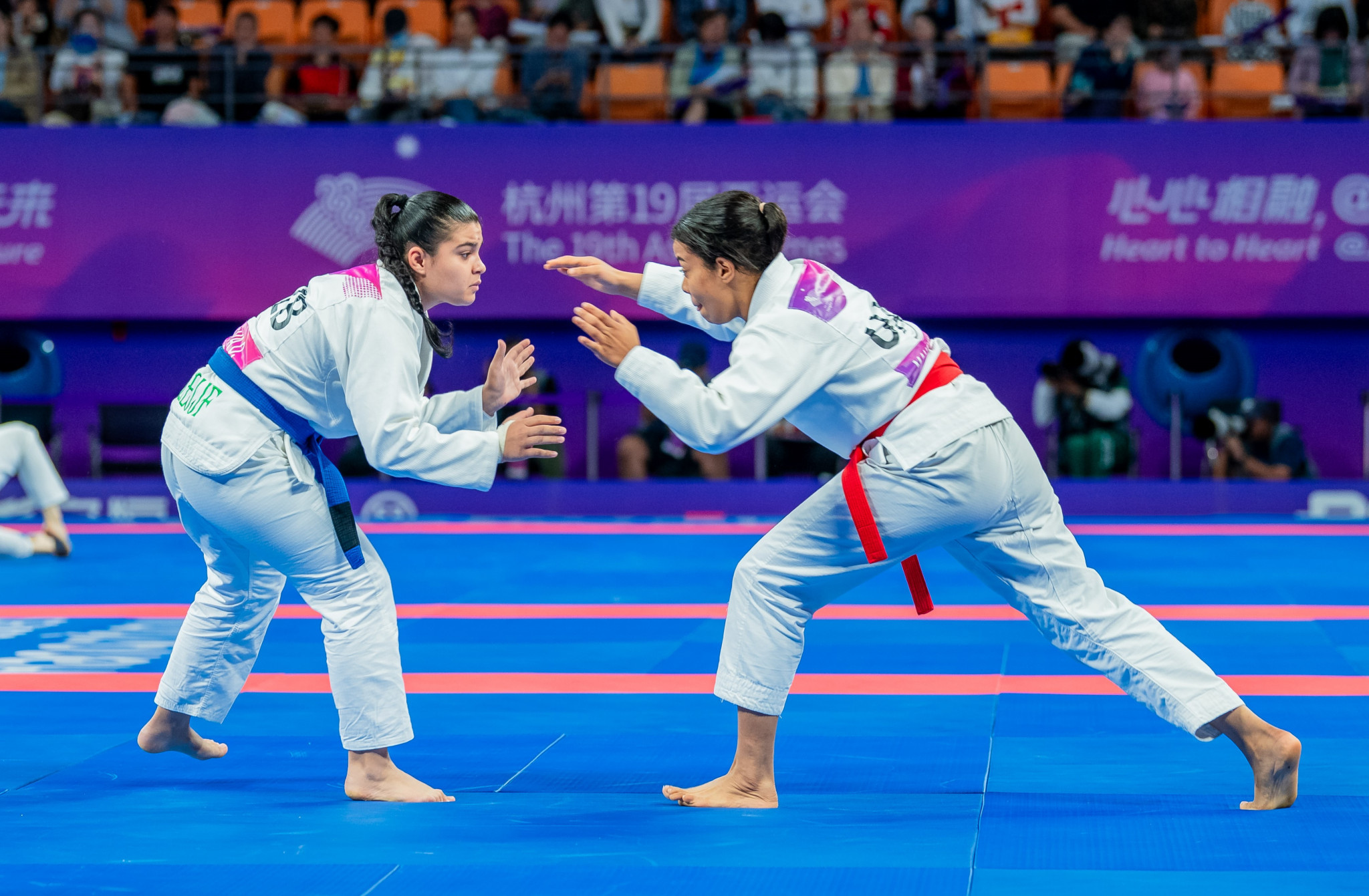 Ju-jitsu appeared at the Asian Games for a second time at Hangzhou 2022 following its 2018 debut with an increase in women's competition ©JJIF