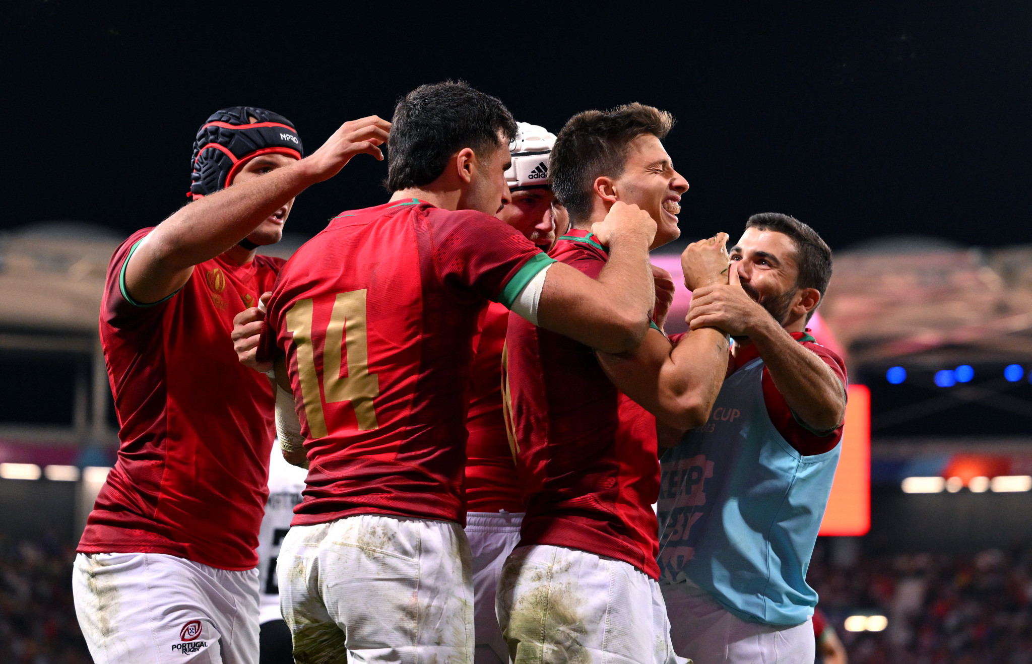 Portugal claim first ever Rugby World Cup win as Fiji advance to quarter-finals on points difference