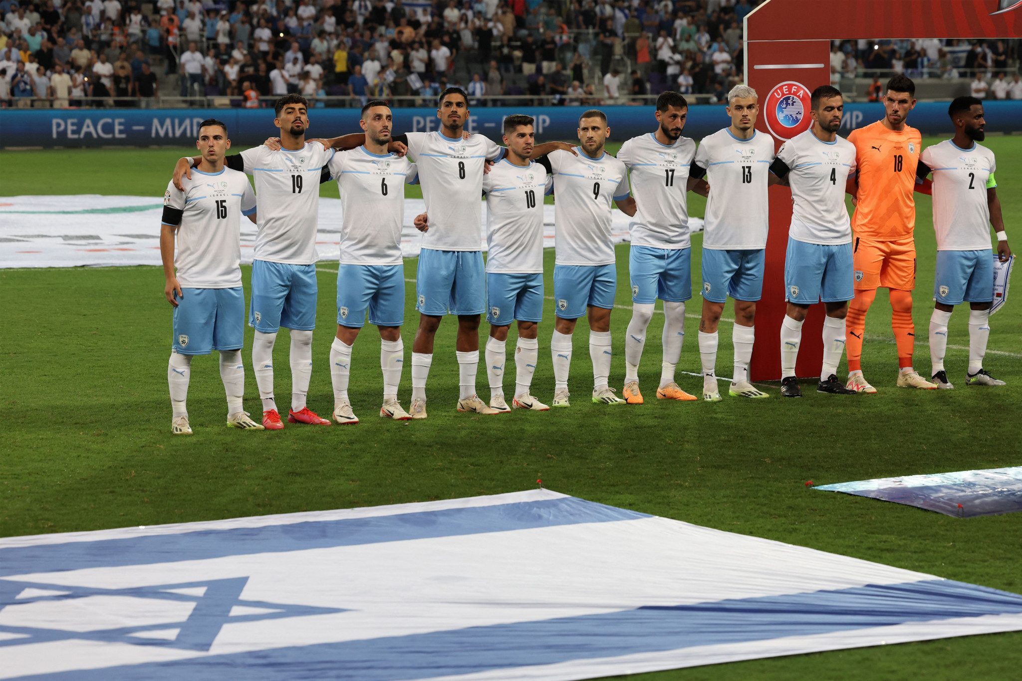 UEFA has postponed Israel's upcoming EURO 2024 qualifier against Switzerland due to Israel's conflict with Palestine ©Getty Images