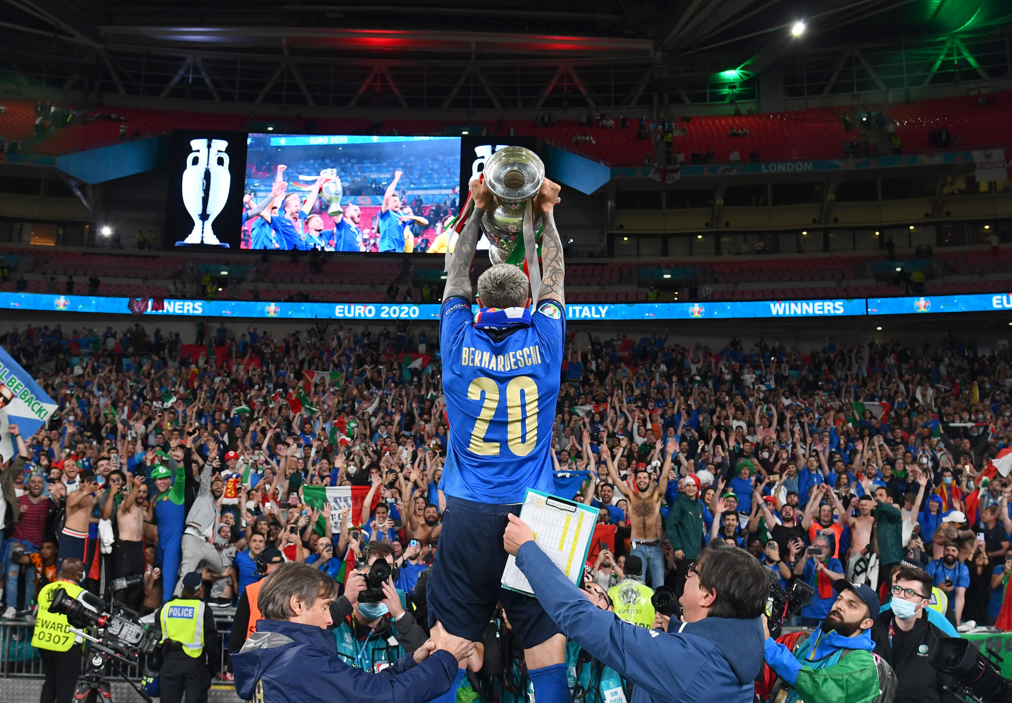 Italy elected as co-hosts in 2032 with Turkey lifted the European Championships trophy in 2021 when the final was held at Wembley ©Getty Images