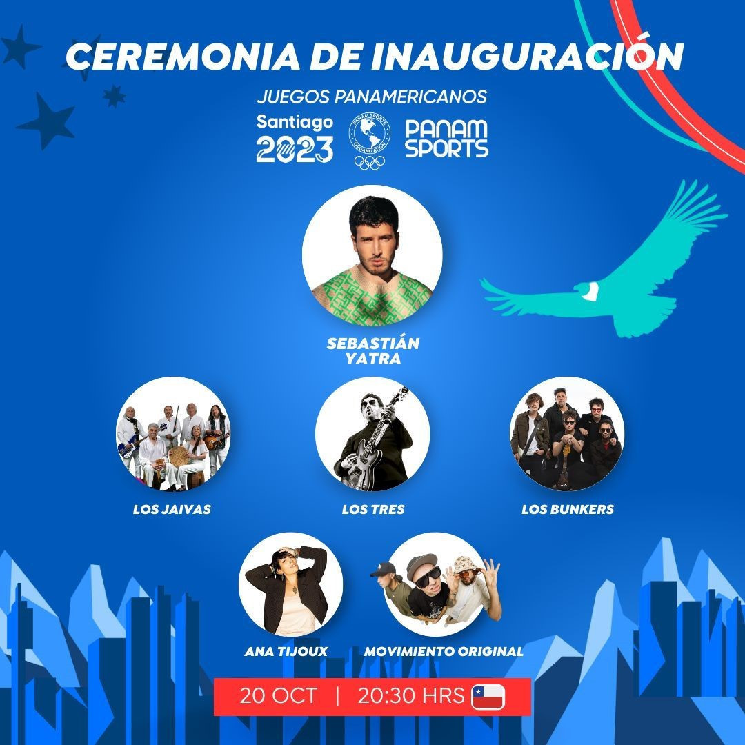 An exciting line-up of Chilean musical talent has been announced for the Santiago 2023 Opening Ceremony ©Panam Sports