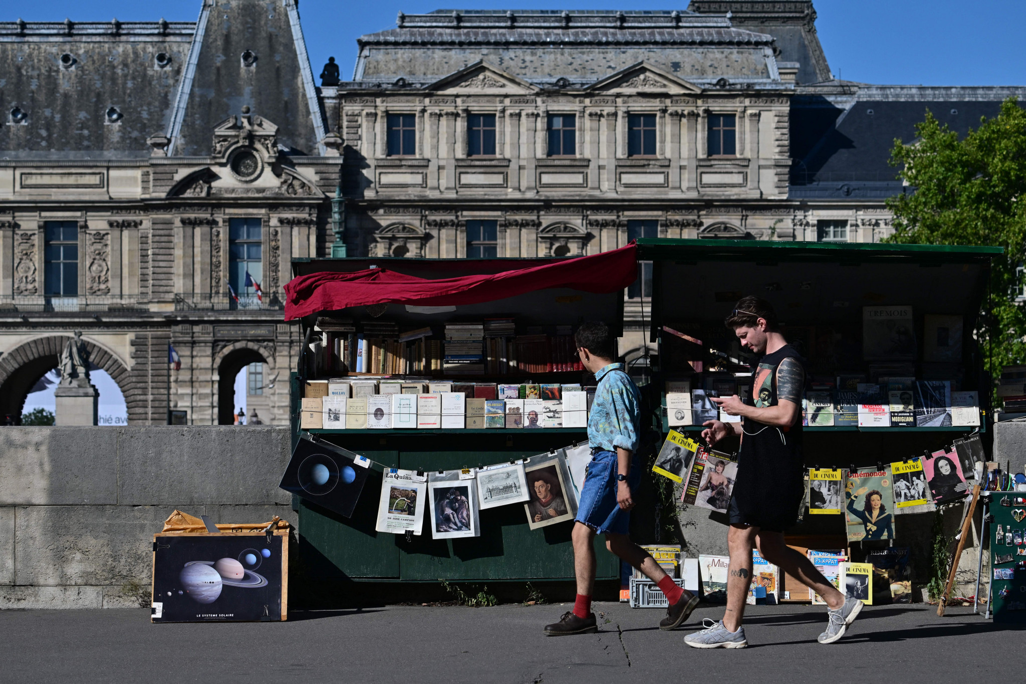 The booksellers on the banks of the River Seine have been told they will be moved for the Olympics ©Getty Images