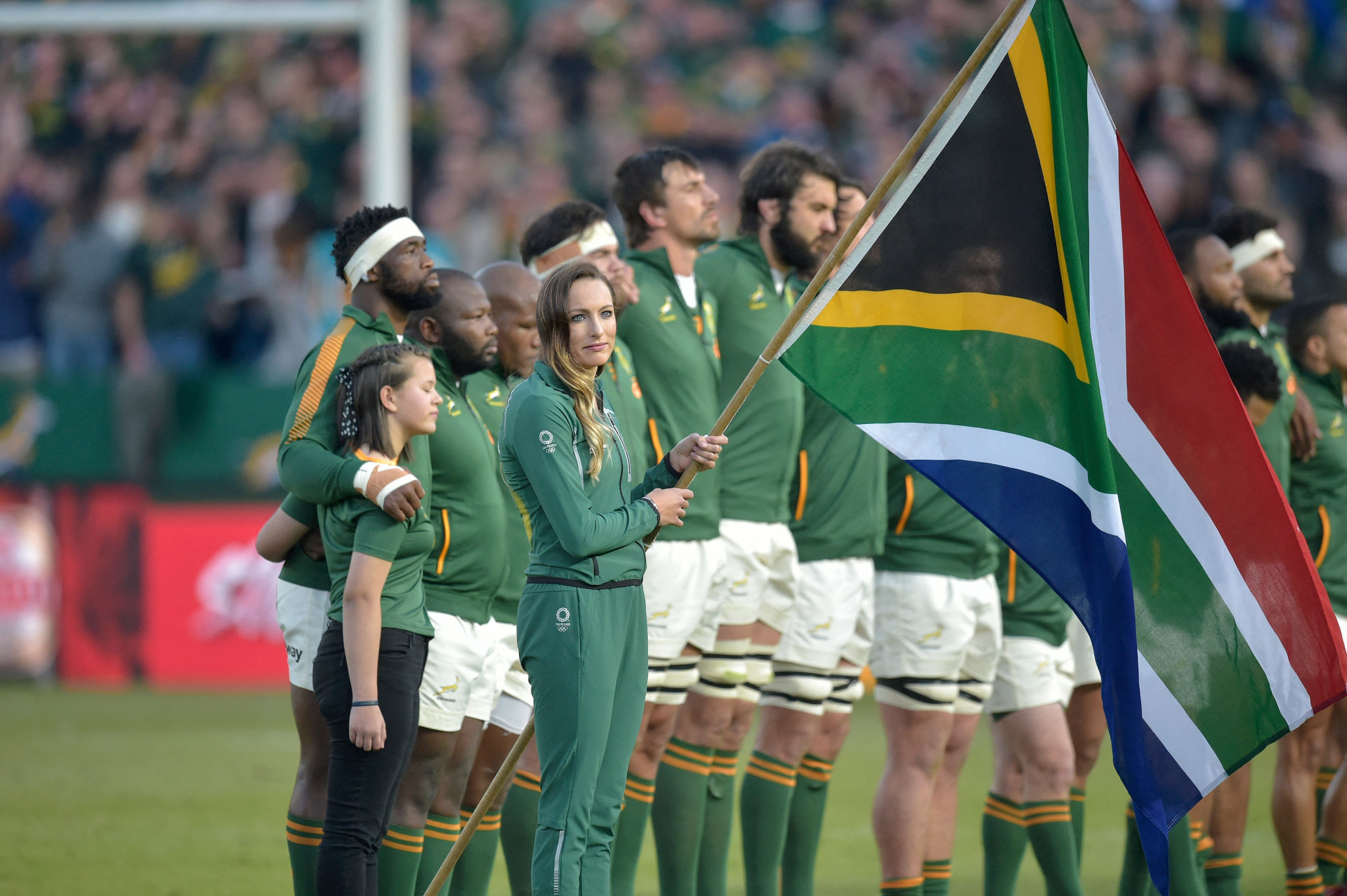 South Africa's flag will not be banned for the Rugby World Cup quarter-final with France ©Getty Images