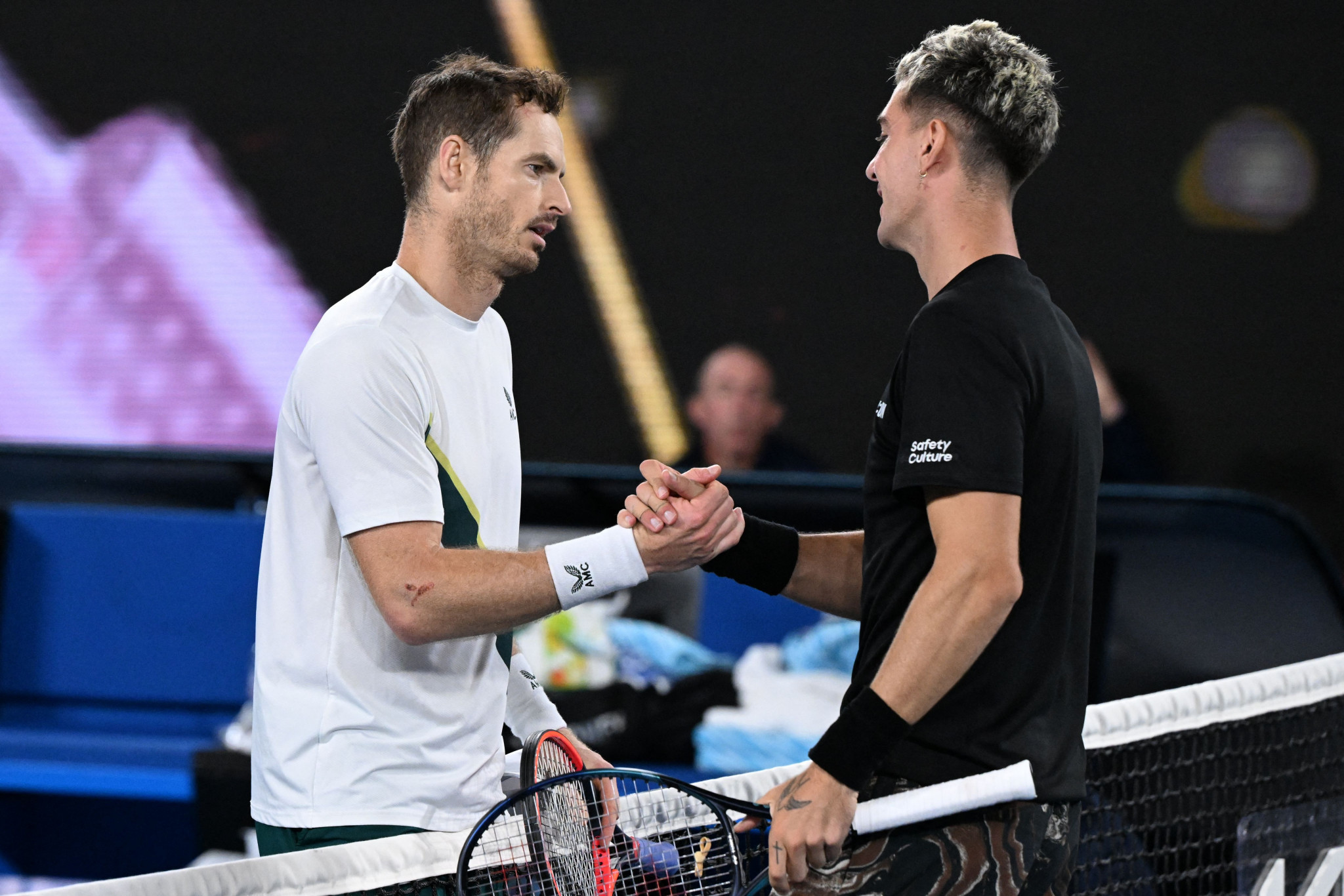 Andy Murray, left, and Thanasi Kokkinakis left court at 4.05am at last year's Australian Open ©Getty Images