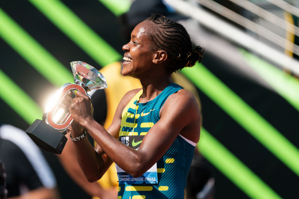 Two world titles and three world records has established Kenya's Faith Kipyegon as favourite for the women's World Athlete of the Year award ©Getty Images
