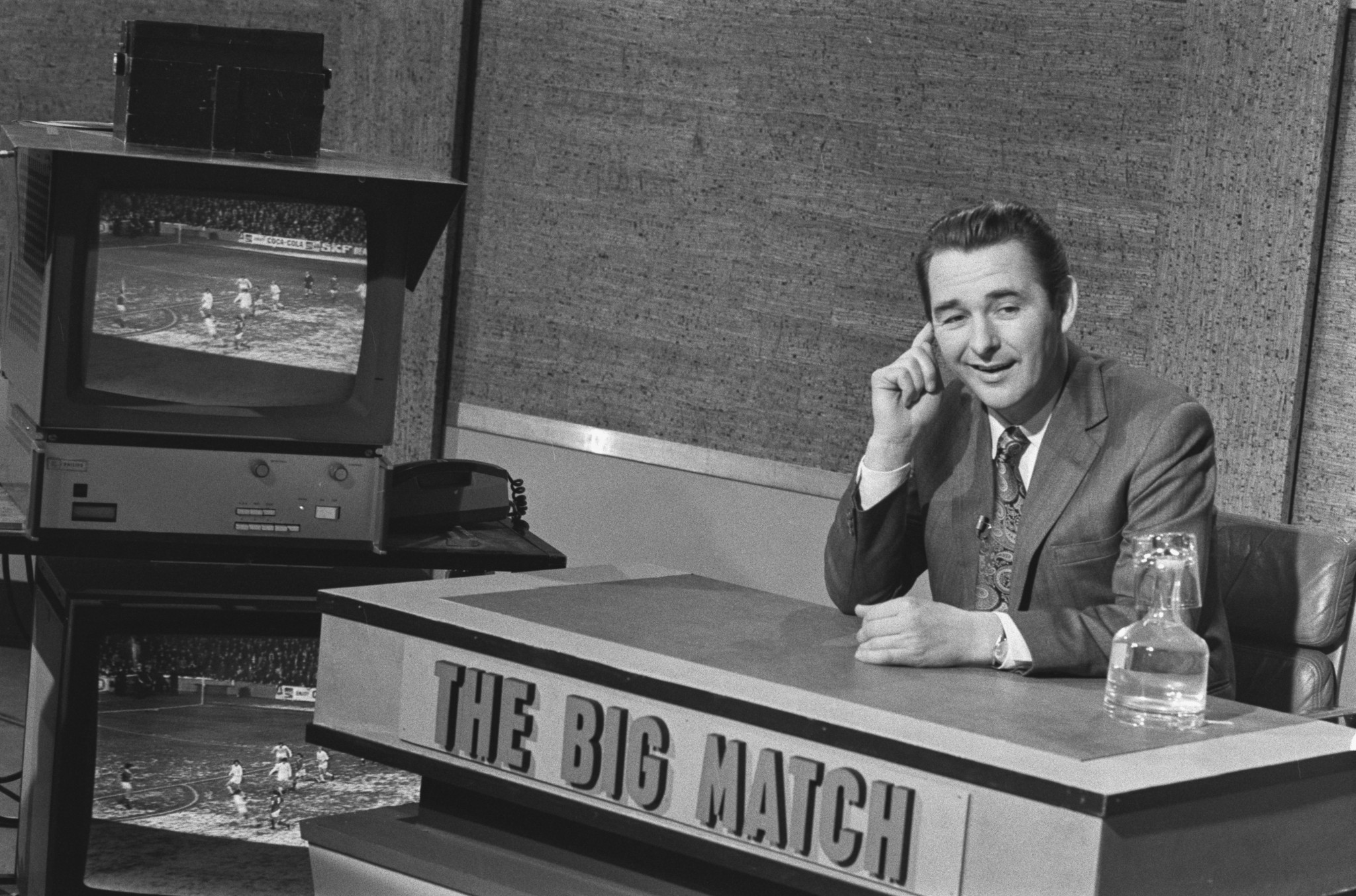 Brian Clough was an outspoken television pundit on football in 1973 ©Getty Images