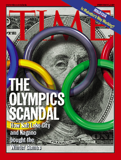 The Salt Lake City 2002 bribery scandal threatened the very existence of the IOC ©Time 